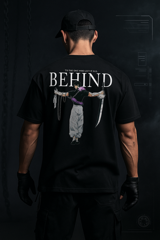 Left It All Behind" Anime Oversized Tee – Toji Inspired