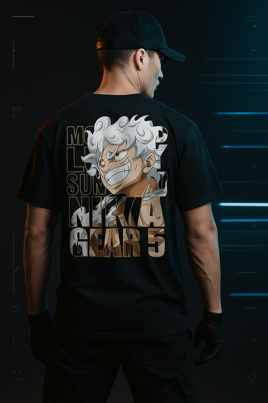 Gear 5 Luffy "Sun God Nika" T-Shirt – One Piece Inspired Streetwear