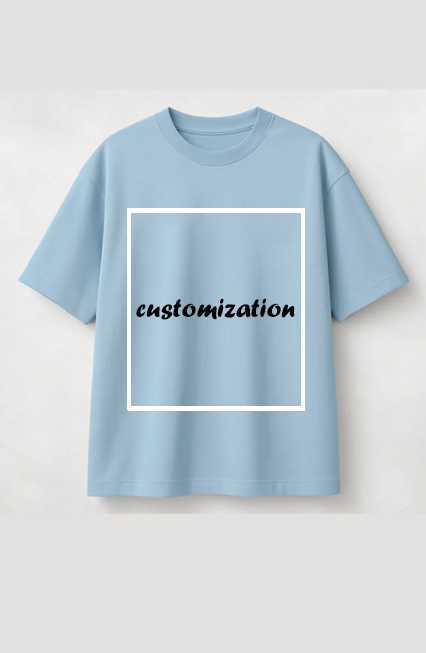 Customization Tees(Dark and light blue)